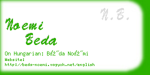 noemi beda business card